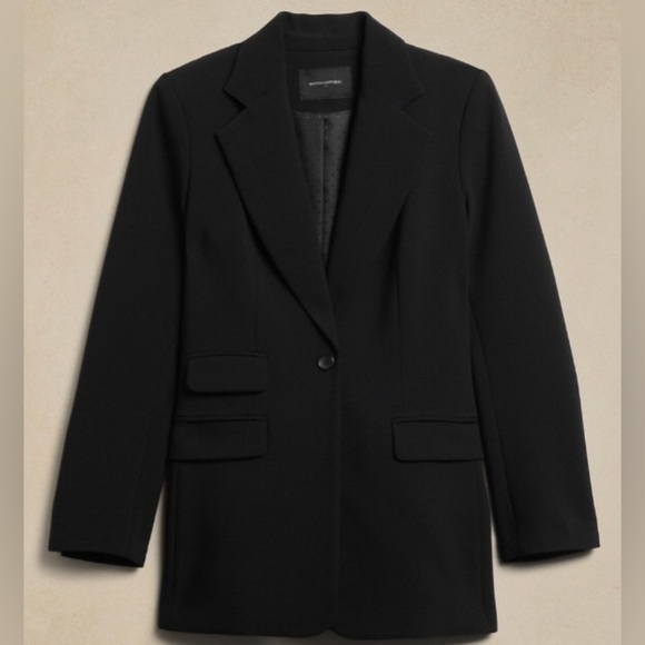 NWT! Banana Republic Black Riding Suit Jacket - Multiple Sizes - Picture 1 of 5